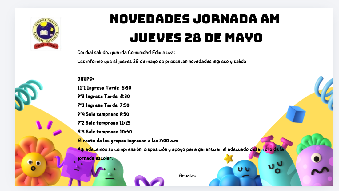 Novedades 28 mayo